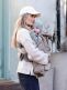 Voksi Carrier Cover – Warm wind protection for baby carrier, Dark Sand