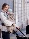 Voksi Carrier Cover – Warm wind protection for baby carrier, Dark Sand