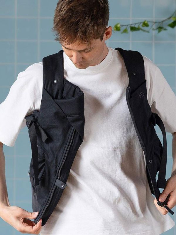 Voksi Huddle Baby Carrier Black – newborn to toddler (3.2–15 kg)