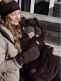 Voksi Move footmuff for car seat, 0–18mth Chocolate Snow