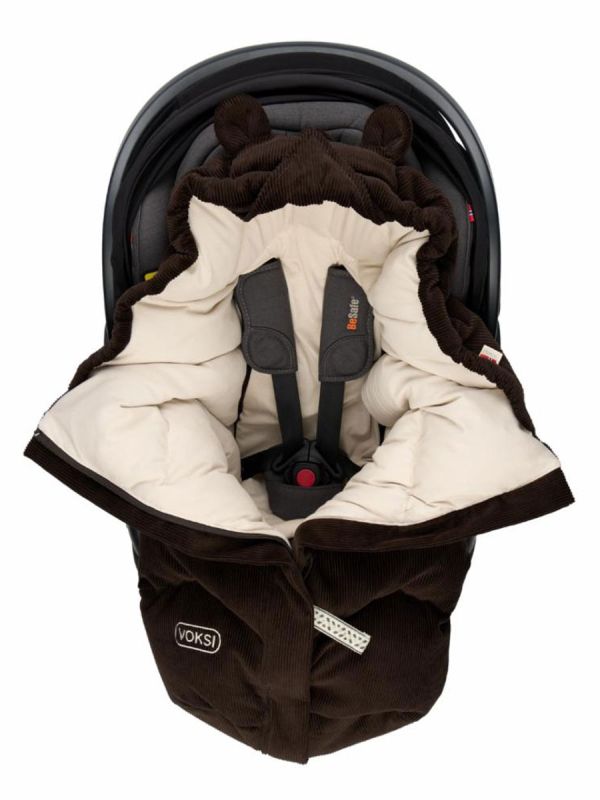 Voksi Move footmuff for car seat, 0–18mth Chocolate Snow