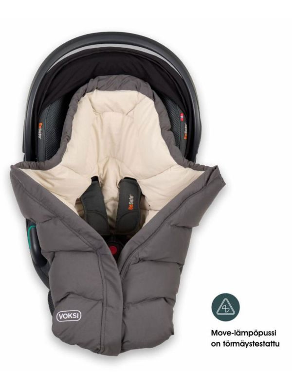 VOKSI - Move baby's down footmuff, grey