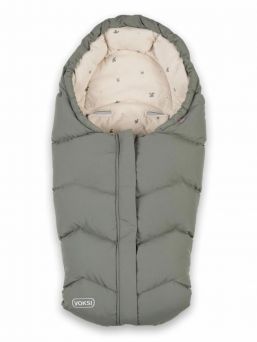 VOKSI - Move baby's down footmuff, Meadow Green