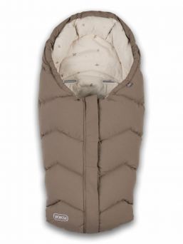 VOKSI - Move baby's down footmuff, Walnut