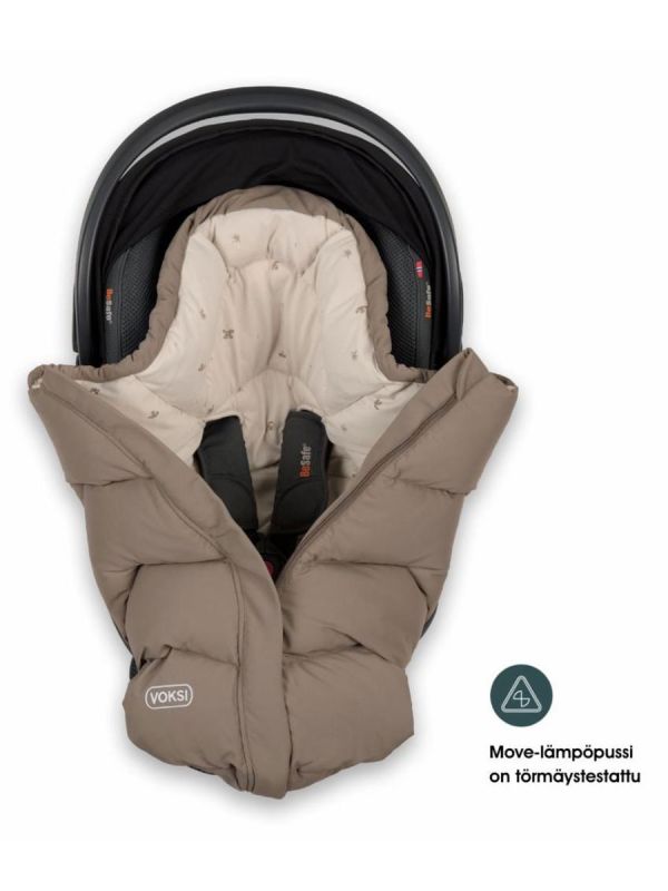 VOKSI - Move baby's down footmuff, Walnut