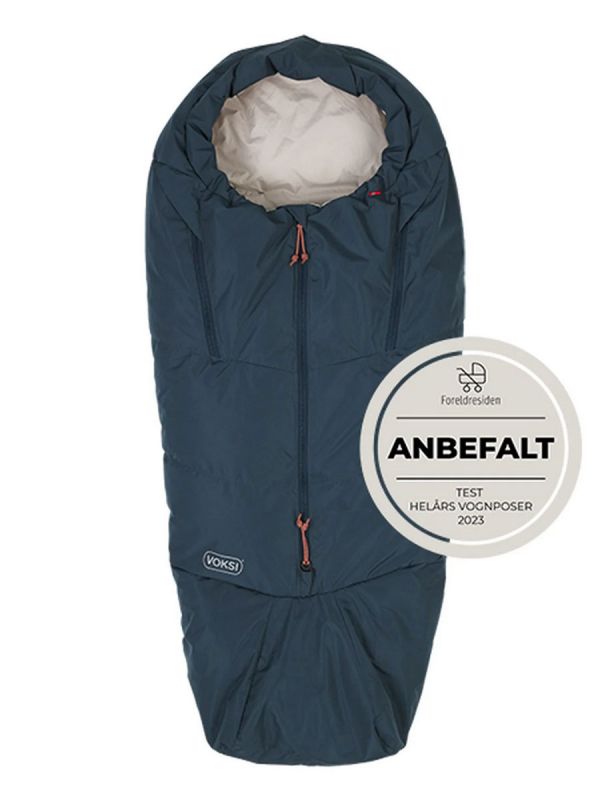 VOKSI - Adventure shortened down footmuff 0-3y Poppy Blue