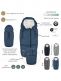 Voksi - City North down thermal bag - winter's warmest stroller bag, Dark Sand