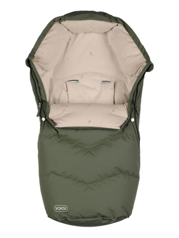 VOKSI - Urban extendable down footmuff 0-4,5y Thyme Green