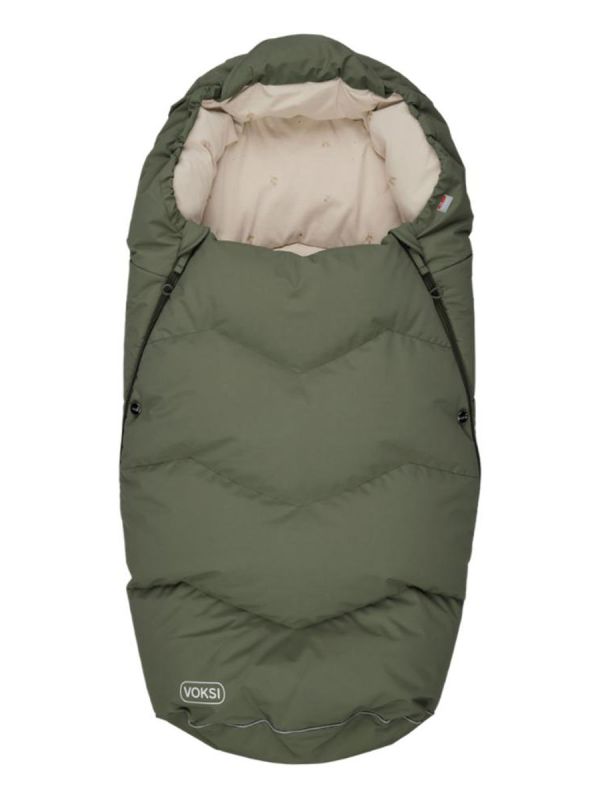 VOKSI - Urban extendable down footmuff 0-4,5y Thyme Green