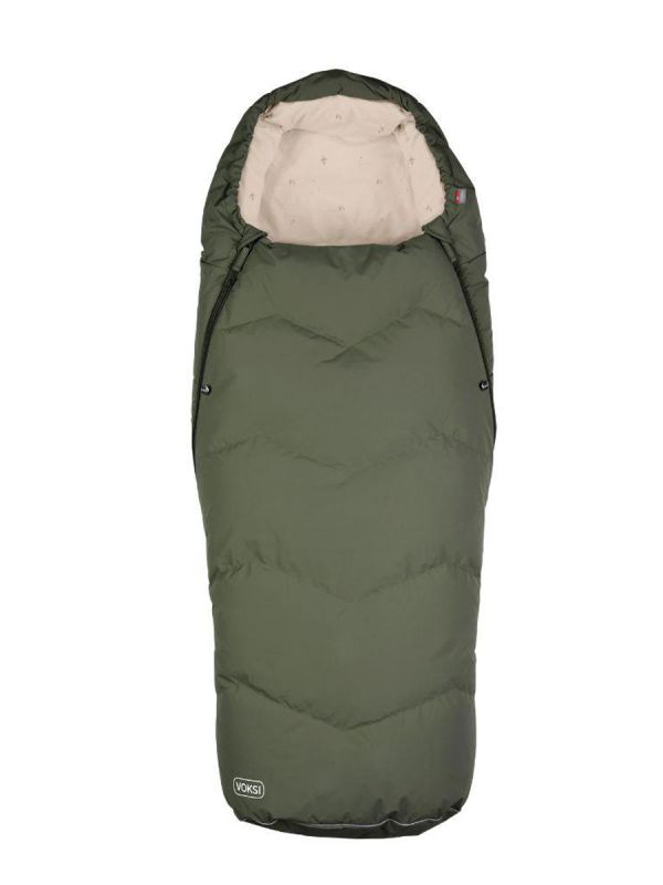 VOKSI - Urban extendable down footmuff 0-4,5y Thyme Green