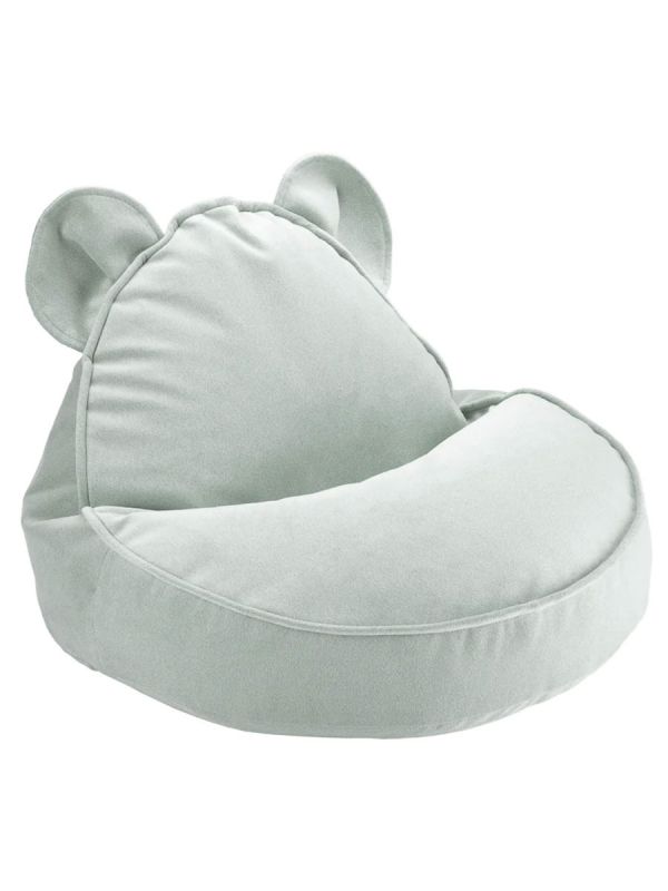 Wigiwama - Children's bean bag chair Misty Green Bear