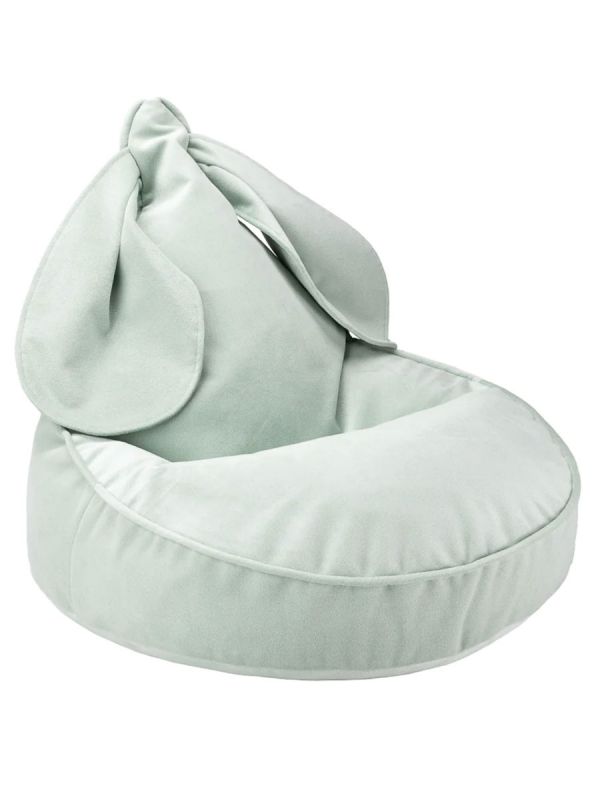 Wigiwama - Children's bean bag chair Misty Green Bunny