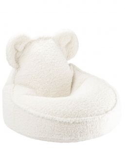 Wigiwama - Children's bean bag chair Teddy Cream White Bear