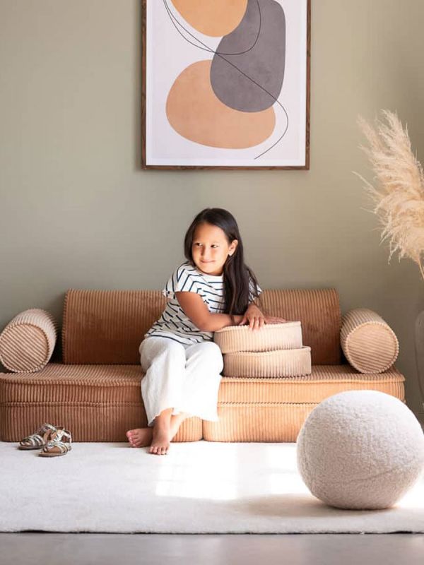 Wigiwama - Children's sofa / multifunctional furniture Settee Toffee