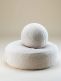 Wigiwama - Footstool Ottoman Teddy Cream White