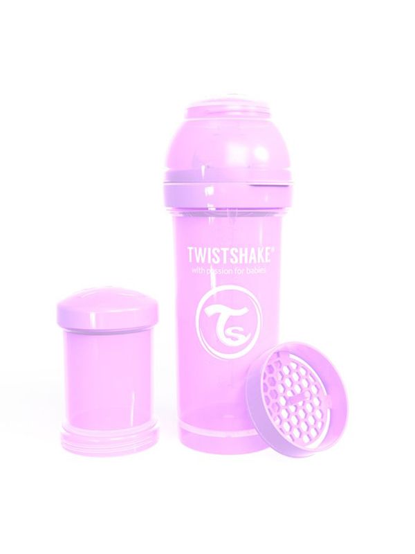 TwistShake - Baby Bottle 260ml, pastel purple