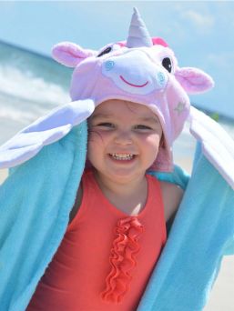 Cute Zoocchini children's hooded towel.