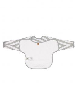 Longsleeve bib from Baby Wallaby PVC-free coated polyester - durable and practical material.