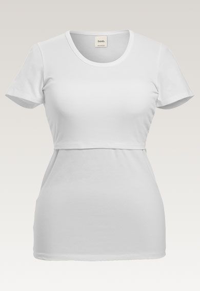 Boob Design award-winning classic t-shirt White is a favorite with moms all over the world and the perfect base layer, all the way from pregnancy through nursing.