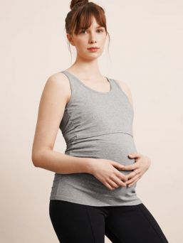 Boob Design - Nursing singlet Classic Tank Top Grey melange