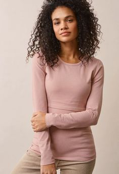 Boob Design - Nursing top long sleeve Classic, mauve