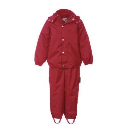 Plain rain set with fleece RED - T2H, 122