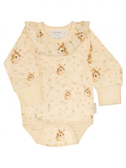 GEGGAMOJA Body with long arm in the softest bamboo and print from Mrs Mighetto.