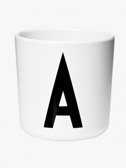 Design Letters - Arne Jacobsen melamine lettercup A-Z, white
