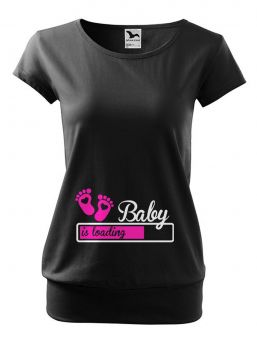 Baby is loading - t-shirt, black