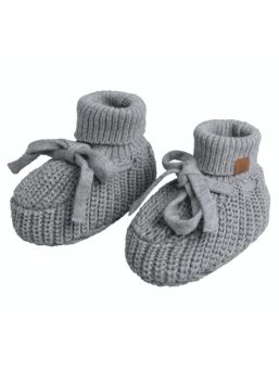 Baby's Only - newborn booties, Grey