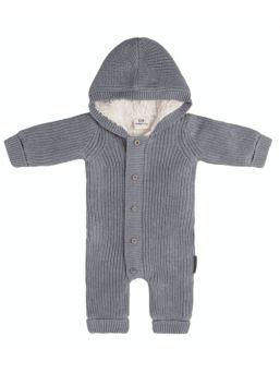 Baby's Only - TEDDY knit overall for baby, Grey