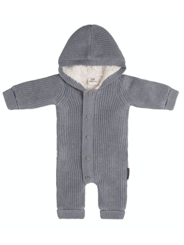 Baby's Only - TEDDY knit overall for baby, Grey