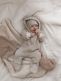 Babystyling teddy bear jumpsuit for baby, Sand