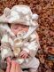 Babystyling teddy coat for baby, Flower