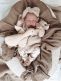 Babystyling Ruffle romper Rib Sand