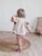 Babystyling Ruffle romper Rib Rose