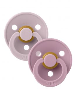 BIBS - Baby´s pacifier 2-PACK 0-18mth - Dusky Lilac / Heather