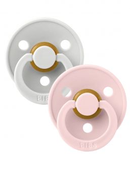 BIBS - Baby´s pacifier 2-PACK 0-18mth - Haze / Blossom