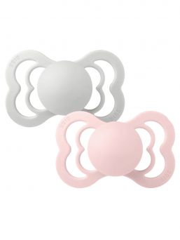 BIBS - Supreme  Baby´s pacifier 2-PACK 0-18mth - Haze / Blossom