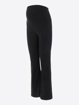 Maternity pants with a high waist, black