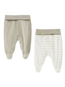 Babys pants, closed tips 2-PACK, sand | BOLEY