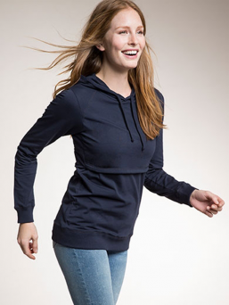 Boob Design - B-Warmer nursing hoodie, Midnight blue