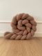 Boucle Braided Edge Protector for Cot and Junior Bed - Caramel