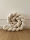 Bouclé Braided Edge Protector for Cot and Junior Bed - Ecru
