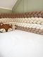 Bouclé Braided Edge Protector for Cot and Junior Bed - Light Beige