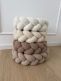 Bouclé Braided Edge Protector for Cot and Junior Bed - Light Beige