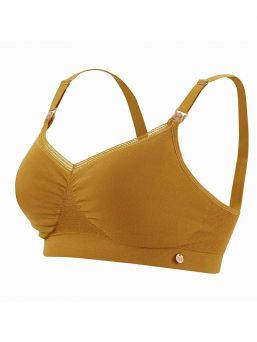 Soft cup bra ELLA cumin yellow 