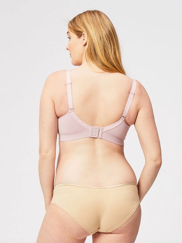 Cake Maternity wirefree, seamless Sugar Candy collection softening nursing bra. Cups G-K.