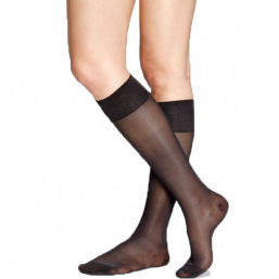 Relief socks knee high 70den, musta