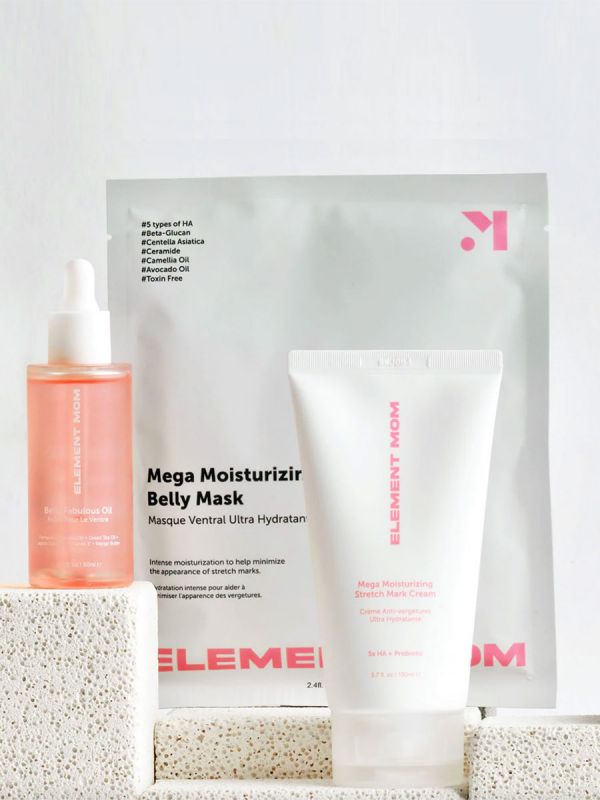 Element Mom Bump Care Set - 1 Belly Mask + 1 Belly Oil + Stretch Mark Cream